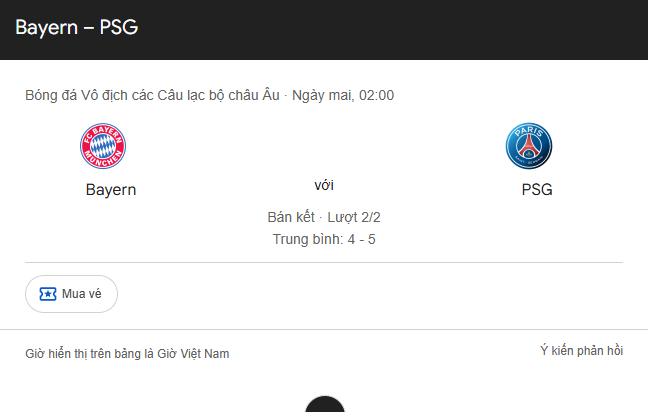 Nhận định Bayern Munich vs PSG (02h00 ngày 07/05): Đại chiến đỉnh cao châu Âu